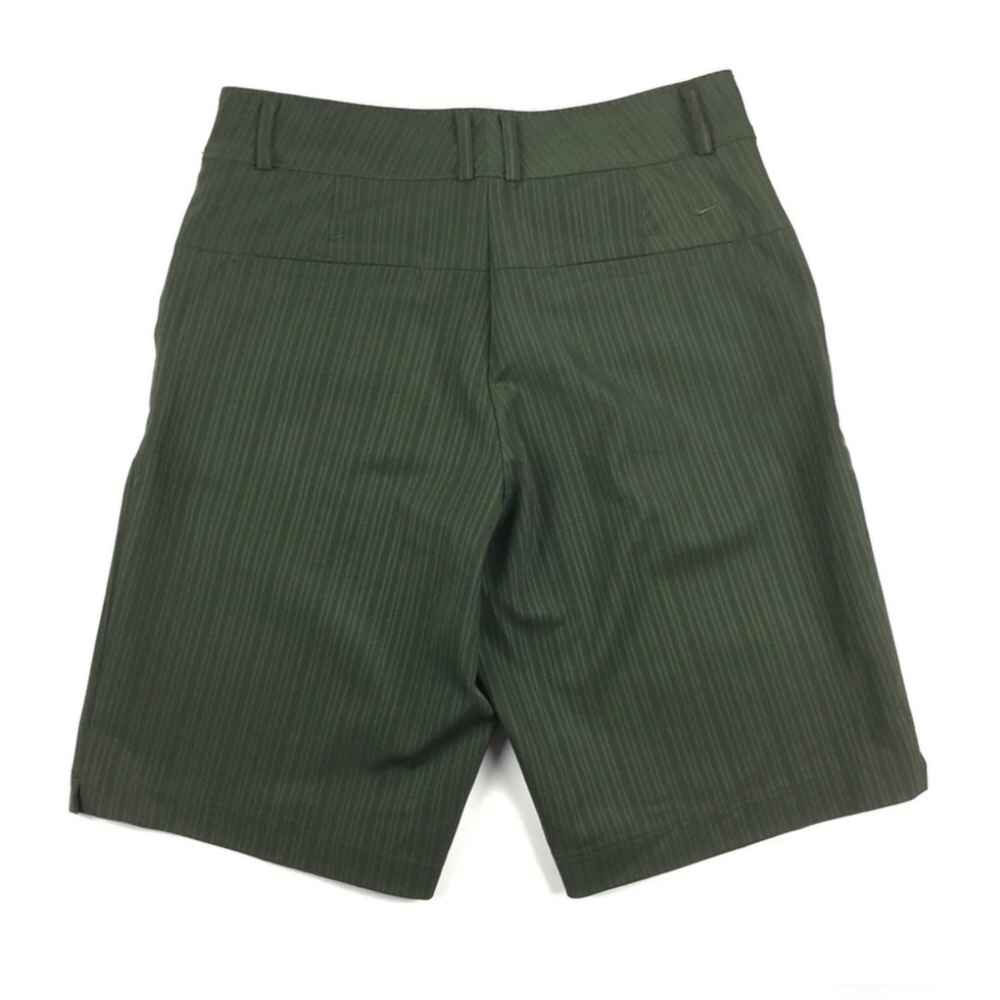 NIKE Women’s Golf FitDry Bermuda Shorts Olive Green Sz 4